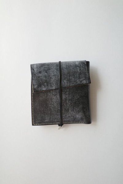 画像1: ebagos  エバゴス　　ブライドルレザーカシメ二つ折財布