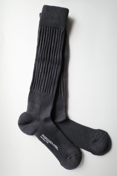 画像3: MARQUEE PLAYER        Hybrid rib socks Hi charcoal"made in Japan"