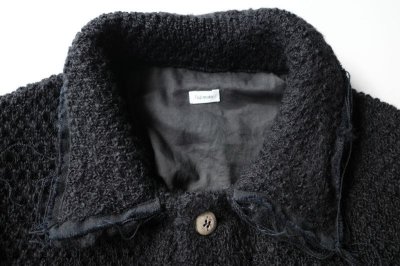 画像1: Fujimoto       Broken Knit Jacket・BLACK