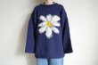 画像6: MacMahon Knitting Mills       Roll Neck Knit-Flower ・NAVY (6)
