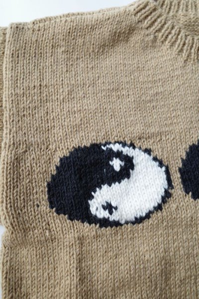 画像3: MacMahon Knitting Mills       Crew Neck Knit-Line Yin&Yang ・BEIGE