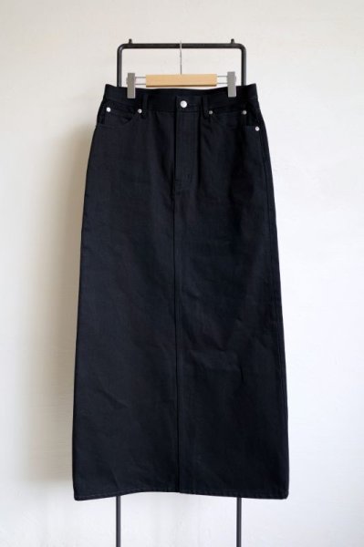 画像1: TAKAHIROMIYASHITATheSoloist.       jean look maxi skirt.・black (1)