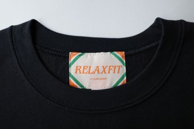 画像1: RELAX FIT       リラックスフィット ”MUFF POCKET CREW SWEAT”スウェットシャツ・ブラック