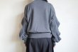 画像9: naokitomizuka       "wolfhuahua" power shoulder sweat shirts・gray (9)