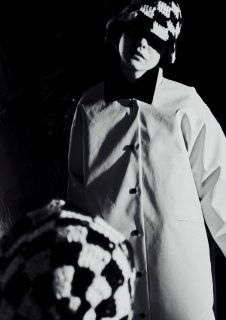 BAL HAND KNIT SACOCHE・white - tity