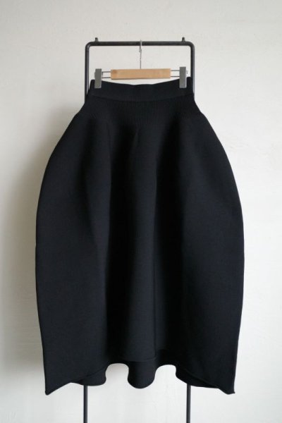 画像1: HeRIN.CYE       Jersey volum knit skirt・BLACK