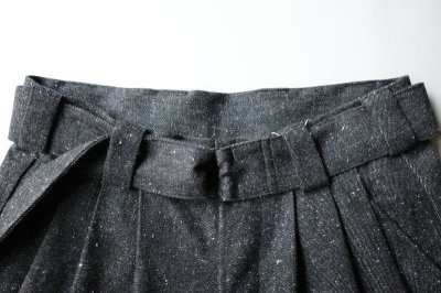 画像2: Blanc YM       silk denim wide pants・black