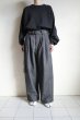 画像12: Blanc YM       silk denim wide pants・black (12)