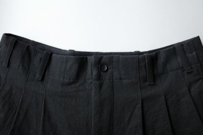 画像1: AXIS       3 Tucks Tapered Pants・BLACK