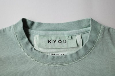 画像1: KYOU       TEE-NS.03 /embroidery race remake overdyed tee ・mint
