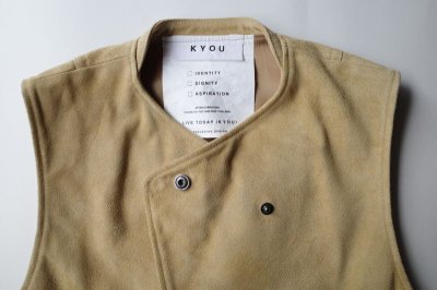 画像3: KYOU       "GAVIOTA" Modified Leather Radio Vest・mustered