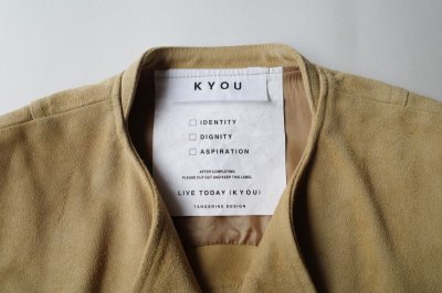 画像1: KYOU       "GAVIOTA" Modified Leather Radio Vest・mustered