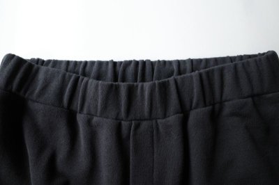画像1: Blanc YM       Cotton Wide Sweat Pants・black