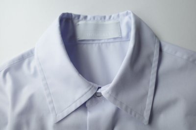 画像1: DOUGALL       Gathered-back Short Sleeve Shirts・lt blue