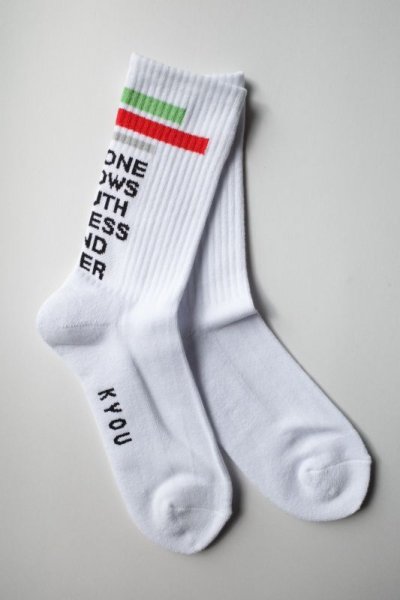 画像2: KYOU       "FEET"01 JQD Knit Message Socks
