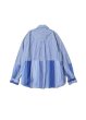 画像2: KYOU       "BEAN” Switching Baloon Shirt・blue stripe (2)