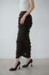 画像2: Mediam       Cotton Tulle Gather Skirt・brown (2)
