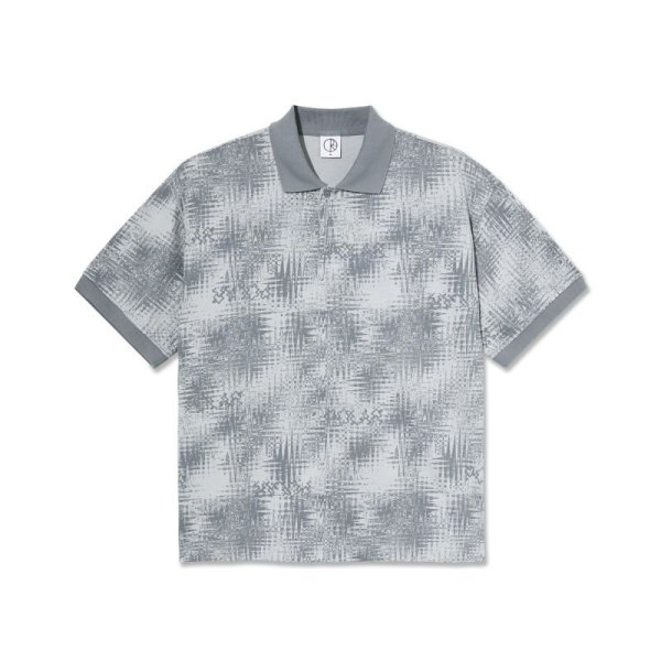 画像1: Polar Skate Co.       Surf Polo Shirt Scribble・silver (1)