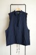 画像1: Fujimoto       India Fabric Overdyed Vest Shirt・BLACK (1)