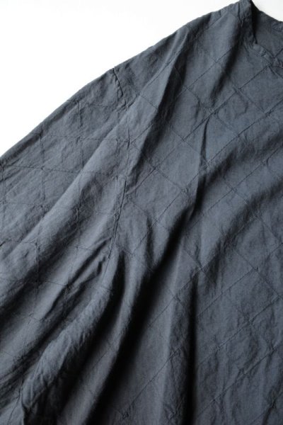 画像2: Fujimoto       India Fabric Overdyed Smock Shirt・BLACK