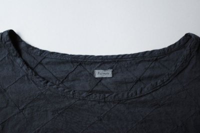 画像1: Fujimoto       India Fabric Overdyed Smock Shirt・BLACK