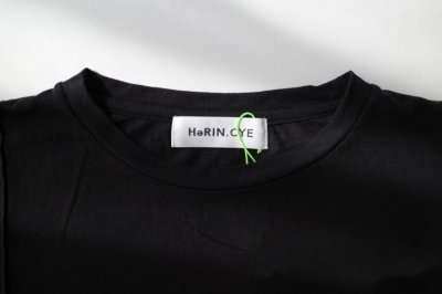画像1: HeRIN.CYE       Sheer long Tshirt・BLACK