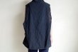 画像8: Fujimoto       India Fabric Overdyed Vest Shirt・BLACK (8)