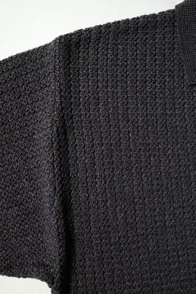 画像2: Blanc YM       Skipper knit Shirt・charcoal gray
