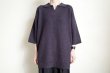 画像5: Blanc YM       Skipper knit Shirt・charcoal gray (5)