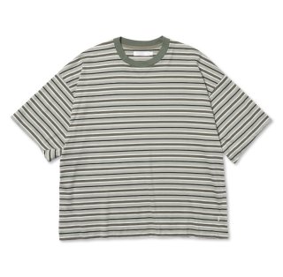 ROTOL WIDE TWIST TEE BORDER・MINT - tity