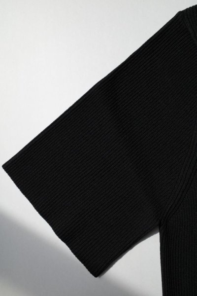 画像3: HeRIN.CYE       Back slit knit tops・BLACK