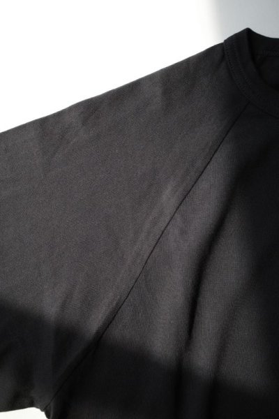 画像2: black means　 ラグランプリントTシャツ・BLACK×BLACK
