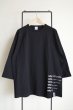 画像2: black means　 ラグランプリントTシャツ・BLACK×BLACK (2)