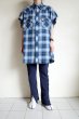 画像12: TAKAHIROMIYASHITATheSoloist.       cut off sleeve western shirt.・blue (12)