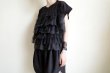 画像14: HeRIN.CYE       Many gather attachment tops・BLACK (14)