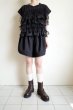 画像13: HeRIN.CYE       Many gather attachment tops・BLACK (13)