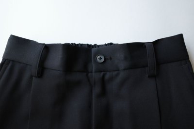 画像1: ssstein         SIDE SLIT WIDE TROUSERS・BLACK