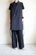 画像14: ssstein         OVERSIZED LAPELED COMBINATION JACKET・BLACK (14)