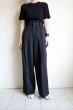 画像10: ssstein         SIDE SLIT WIDE TROUSERS・BLACK (10)