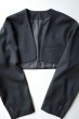 画像7: ssstein         OVERSIZED LAPELED COMBINATION JACKET・BLACK (7)