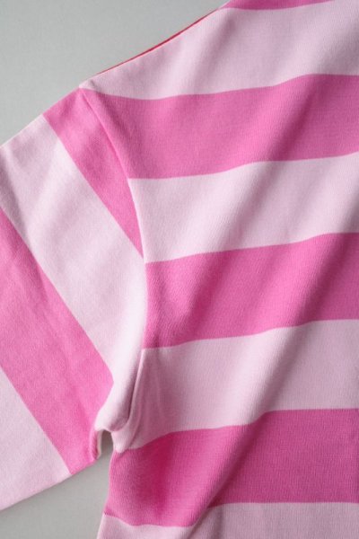 画像2: TSTS       G.F.G.S. DOUBLE SIDED STRIPED SHIRT 2・PINK.PINK.RED AND WHITE