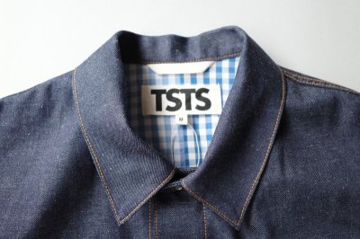 画像1: TSTS       2 GINGHAM LINING DENIM JACKET