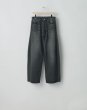 画像1: ssstein         DEFORMATION WIDE DENIM JEANS・BLACK (1)