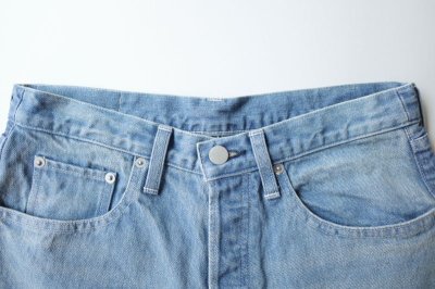 画像1: ssstein         DEFORMATION WIDE DENIM JEANS・INDIGO