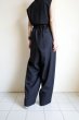 画像10: ssstein       OVERTUCKED EXTRA WIDE TROUSERS・BLACK (10)