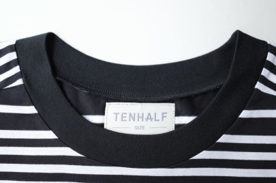 画像1: TENHALF       BORDER T-SHIRT・BLACK