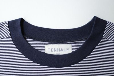 画像1: TENHALF       BORDER T-SHIRT・NAVY