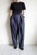 画像9: RELAX FIT       リラックスフィット ”NPID Denim Beachslacks”リラックスデニムパンツ・ワンウォッシュブルー (9)