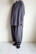 画像11: Blanc YM       Wool Gabardine Wide Shirt・comet gray (11)