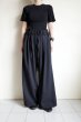 画像9: Blanc YM       Wool Gabardine Adjustment Pants・black (9)